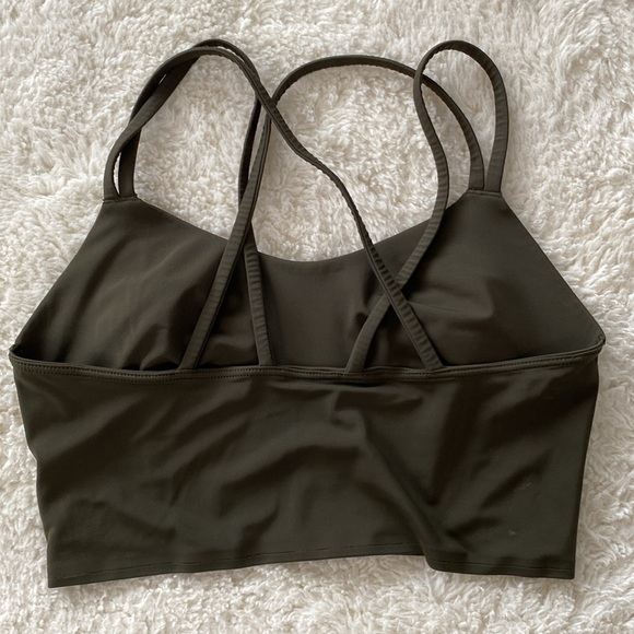 ❤️ Like a Cloud Longline Bra Light Support, B/C Cup Olive Green Size 6 - Picture 8 of 8